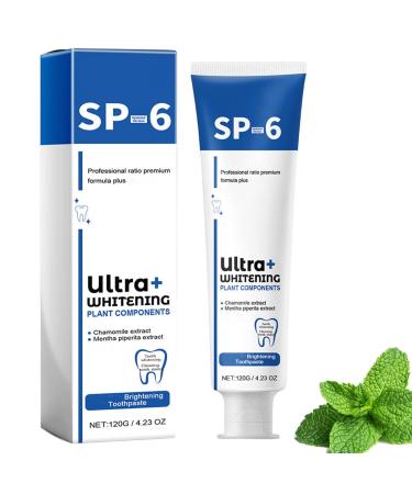 SP-6 Ultra Whitening Toothpaste SP-6 Ultra Whitening SP 6 Toothpaste SP-6 Brightening Ultra Whitening Toothpaste SP-6 Deep Cleaning Care Toothpaste (Blue 1PC)