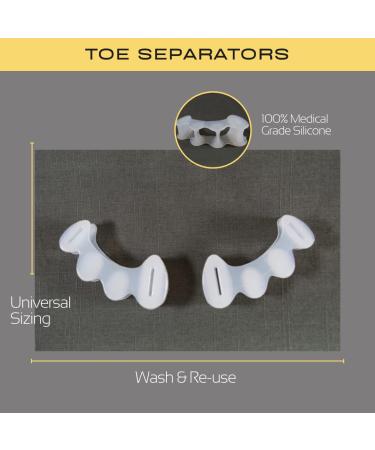 Healthy Happy Long Life Toe Spacers for Athletes | Foot Fitness & Pain Relief - Buy Online on GoSupps.com