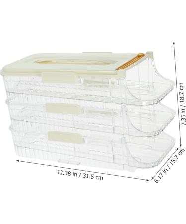 Healeved Egg Holder Slide Automatic Layers Container Holder Dispenser Refrigerator Fridge Egg Scing Carrier Tray Egg Container - Buy Online on GoSupps.com