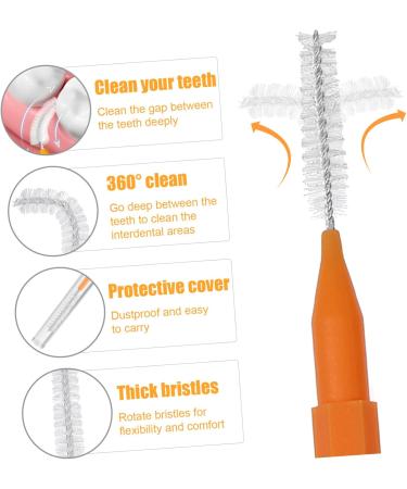 Ultechnovo 100ST Interdental Brushes | Disposable Tooth Floss for Braces | Stainless Steel 304 | International Shipping Available - Buy Online on GoSupps.com