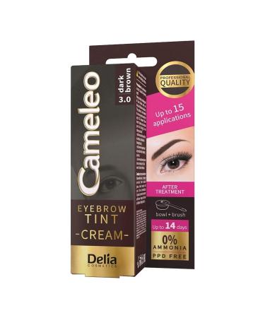 Delia Eyebrow paint Cameleo 30 dark brown 15 ml 0 ammonia PPDfree Dark brown