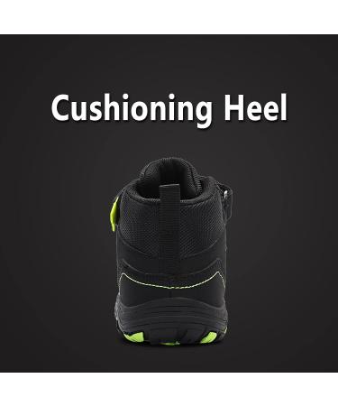 FLIOZY Kids Hiking Boots - Anti Collision Non Slip Outdoor Trekking Sneakers 2.5 Little Kid Black - Buy Online on GoSupps.com