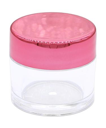 Beauticom 7g Thick Wall Clear Acrylic Jars - Leak Proof for Cosmetics & Beauty | 72 Pieces with Metallic Rose Pink Gold Lids - Buy Online on GoSupps.com