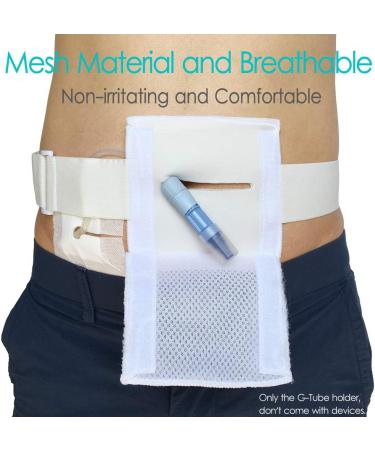 Breathable PD Belt for Peritoneal Dialysis | G Tube Holder & Covers | Gastrostomy Supplies for Adults | Large/X-Large (45-61 Inch) White - Buy Online on GoSupps.com