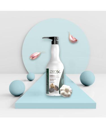 Zenix Garlic Hair Care Shampoo 1000 ml | Hair shampoo with garlic extract | Intense repair treatment | Salt-free hair care for women and men | Sarimsak Sampuan - Buy Online on GoSupps.com