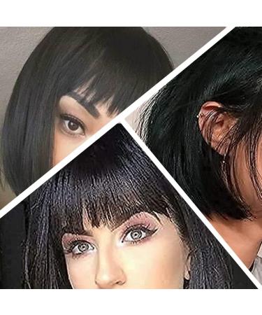 TongTaiXie Black Bob Wig - Short Length Synthetic Straight Hair for Women - Perfect for Party, Cosplay & Costume - Buy Online on GoSupps.com