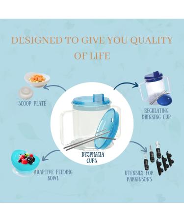 ADAPTIVE UTENSILS Adult Spill Proof Sippy Cup | Dysphagia & Parkinson's Aid | Hospital Cup with Lid & Straw | Disabled Products for Adults - Buy Online on GoSupps.com