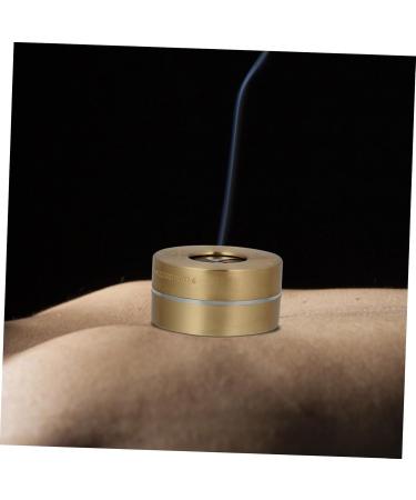 Beavorty Copper Moxa Burner - Smoke-Free Portable Moxibustion Box Adjustable Moxibustion Pot 2 STK 8x8cm for Massage - Golden - Buy Online on GoSupps.com