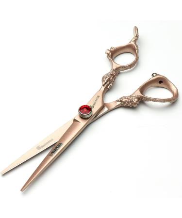 6-inch Rose Gold 440c high Hardness Japanese Hairpressing Scissors Salon Hairpressing Hair Cutting and Thinning Hairpressing Professional Hair Cut (Scissors Set) - Buy Online on GoSupps.com