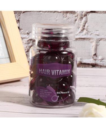 Moisturizing Hair Care Vitamin Capsules - Anti-Frizz & Repair Dryness with Violet Essence - Buy Online on GoSupps.com