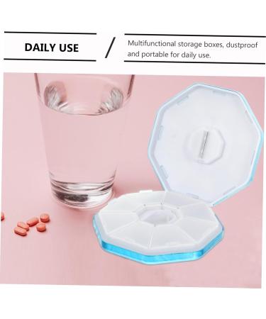 Aluminum Alloy Medicine Box Cutter | Tablet Cutter & Pulverizer Storage | 8.7x8.7cm Blue - International Shipping Available - Buy Online on GoSupps.com