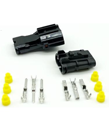 Shop Bellflower Yige Store | Waterproof MG640329/MG610327 Electrical Wire Connectors | 3 Pin Black Plugs for Cars | Durable & Reliable | International Shipping Available! - Buy Online on GoSupps.com