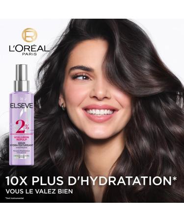 L'Or al Paris - Hydra-Texturizing Serum for Dehydrated and Tired Hair - 72H Hydration - With Hyaluronic Acid - Elseve Hyaluron Repulp - 150 ml - Buy Online on GoSupps.com