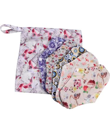 Organic Bamboo Pantiliners for Women - 5pcs Washable Charcoal Menstrual Pads - Buy Online on GoSupps.com