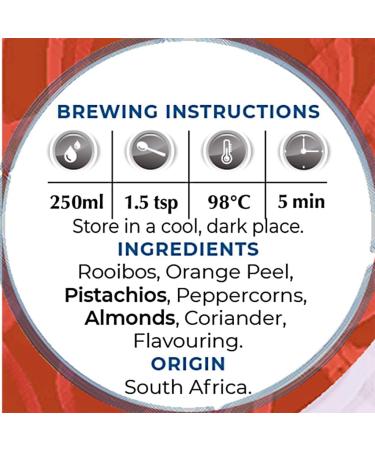 The Exotic Teapot Rooibos Gingerbread Orange 150g Tin - Festive Spiced Tea Blend, Caffeine-Free - Buy Online on GoSupps.com
