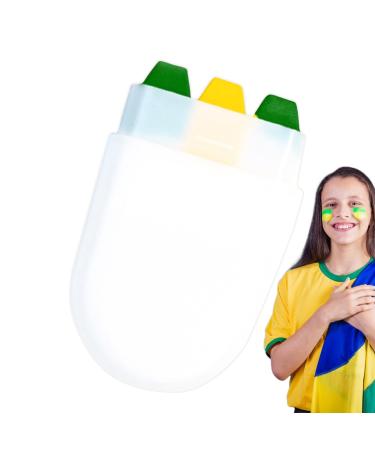 Face Paint Pens Paint Stick for Face and Body | Waterproof and Sweat Resistant Eye Stick for Sports Oil Paint 3 Colors Rainbow Fa