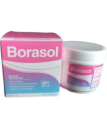Borasol Antiseptic Powder: Refreshing Deodorant & Vaginal Wash 4 OZ - Buy Online on GoSupps.com