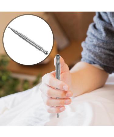 Fomiyes Metal Braid Acupuncture Pen - Manual Stainless Steel 304 Massage Device for Effective Acupuncture Therapy - Buy Online on GoSupps.com