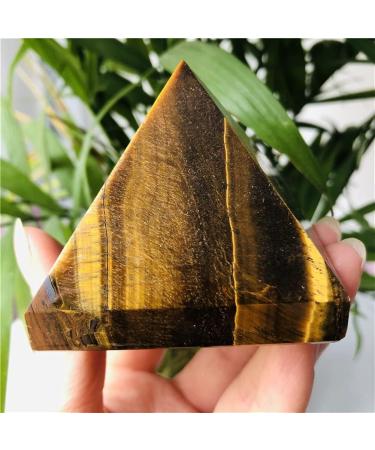 Stone Crafts 6cm Natural Tiger Eyes Crystal Pyramid Polished Pyramid Reiki Minerals Quartz Crystals Stone for Sale Natural Luster - Buy Online on GoSupps.com