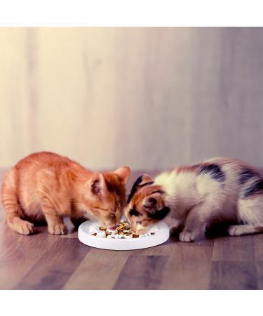 VIIVY VIYIV Slow Feeder Cat Bowl - Interactive Ceramic Puzzle Feeder for Cats - 8.5'' Diameter, 1'' Height, White - Buy Online on GoSupps.com
