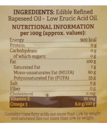 Borges Canola Oil -5L | Source of Omega 3 | 100% Non GMO | Suitable for Deep frying |Delicate flavour 5 l (Pack of 1) Canola Oil 5L - Buy Online on GoSupps.com