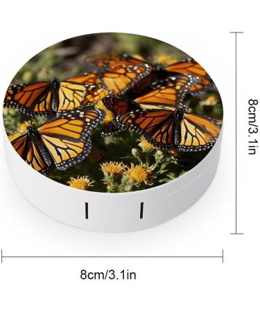 Monarch Butterflies Contact Lens Case - Travel Care Box for Contact Lenses - Buy Online on GoSupps.com