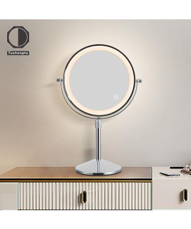 TUSHENGTU Tri-Color 10X Magnifying Makeup Mirror | Height-Adjustable T840-C-10X - Buy Online on GoSupps.com
