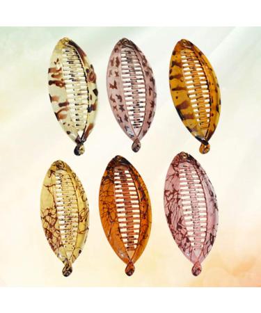 Beaupretty 6pcs Tortoise Shell Banana Hair Clips - Perfect for Thick Curly & Kinky Hair | International Shipping Available - Buy Online on GoSupps.com