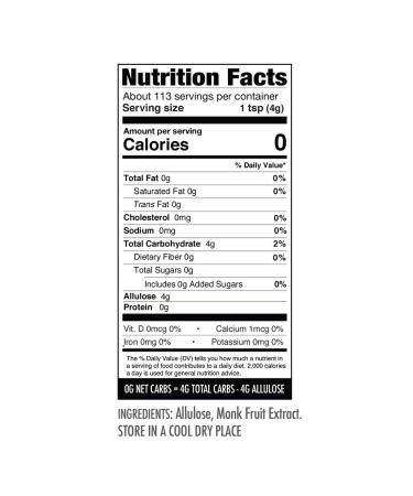 Wholesome Yum Besti 1:1 Natural Sugar Replacement - Keto Monk Fruit Sweetener with Allulose (16 oz / 1 lb) - Non-GMO Zero Carb, Zero Calorie Sugar Substitute - Buy Online on GoSupps.com
