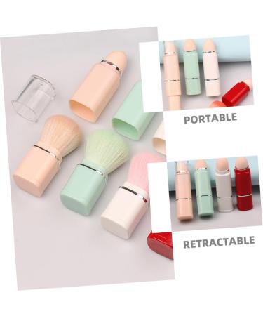Beatifufu 2 in 1 Makeup Brush Bronzer Brush Loose Powder Brush Cosmetics Brush Contour Brush Foundation Applicator Bb Cream Brush 2 in 1 Cosmetic Brush Travel Plastic Sponge Brush Portable - Buy Online on GoSupps.com