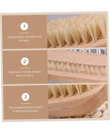 POPETPOP Nail Cleaning Brush Fingernail Brush Elliptical Cleaning Brush Hand and Nail Brush Nail Scrubbing Brush Cleansers Household Nail Art Pig Hair Double Sided Man Beauty Tools - Buy Online on GoSupps.com