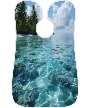 Sea View Beard Bib Apron | Beard Hair Catcher for Men | Perfect Father's Day & Christmas Gift | Includes 2 Suction Cups - Buy Online on GoSupps.com