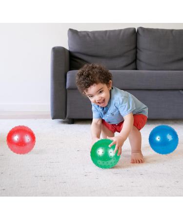 Bedwina 6-Pack Hedgehog Massage Balls - Large 17.8 cm Anti-Stress Balls for Kids & Toddlers | Fun Party Gifts with Pump - Buy Online on GoSupps.com