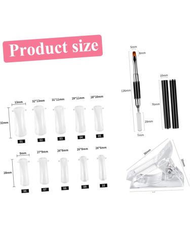minkissy 1 Set Nail Extension Set Crystal Nail Clipper Plastic Assorted Color 18.5X8.3X1.5CM - Buy Online on GoSupps.com