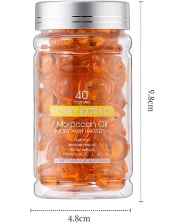 Multivitamin Serum capillaire Capsules de s rum capillaire traitement capillaire lissant et nourrissant avec huile vitamin e pour des cheveux souples et sains (40 capsules miel) Miel 40 ml (Lot de 1) - Buy Online on GoSupps.com