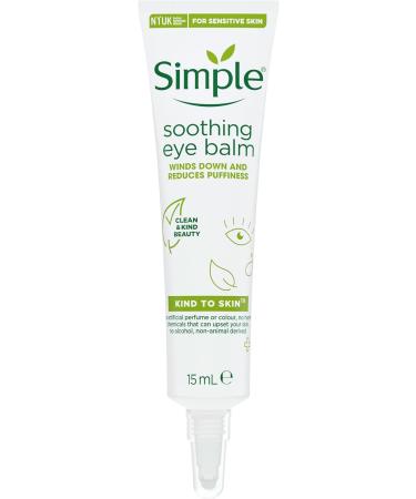 Simple Soothing Eye Balm Reduces Puffiness for Sensitive Skin 6x 15 ml - Buy Online on GoSupps.com