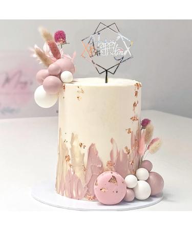 2Pcs Happy Birthday Cake Toppers Gold Acrylic Cake Decorations for Father Mother Girls Kids Baby Birthday Party Cupcake Toppers Cake Decorations Supplies (2Silver Birthday Cake Toppers) - Buy Online on GoSupps.com