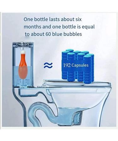 Bowling Blue Bubble Household Toilet Blue Bubble Bottle Cleaner Tablet Bowling Blue Bubble Toilet Cleaning Bowling Blue Bubble Toilet Bowl Cleaner 200g (1PCS) - Buy Online on GoSupps.com