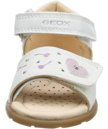 Geox Baby Girl's B Verred D Sandals - 7.5 UK Child - White | Shop Now - Buy Online on GoSupps.com