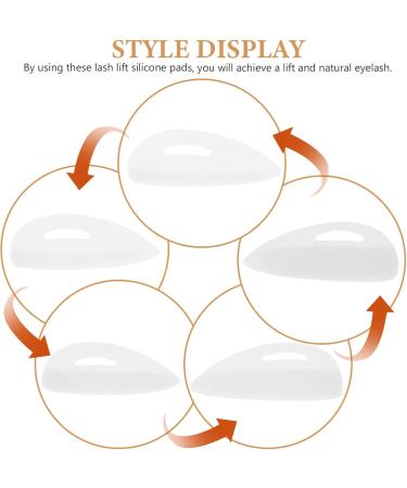 minkissy 50 Pairs Eyelash Pad Eyelash Curler Pad Eyelashes Silicone Pads Eyelash Perm Eyelash Grafting Pads False Eyelash Practical Pads Washers Silica Gel for Women White Extend - Buy Online on GoSupps.com