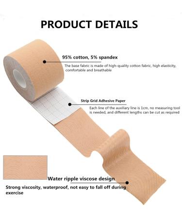 Kuou Black Kinesiology Tape 2 Rolls - 5cm x 5m Elastic Muscle Support for Exercise & Injury Recovery - Buy Online on GoSupps.com