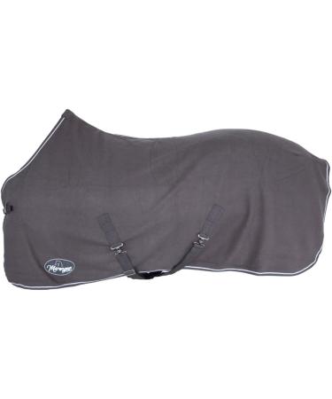 Marengos Economic Sweat Rug - Breathable Fleece Transport Blanket for Horses | Removable Cross Strap | Grey 115cm - Buy Online on GoSupps.com