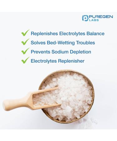 Puregen Labs Sodium Chloride Tablets 1 gm (1000 mg) - 100 Count | Electrolyte Replenisher | Normal Salt Tablets Made in USA | International Shipping Available - Buy Online on GoSupps.com