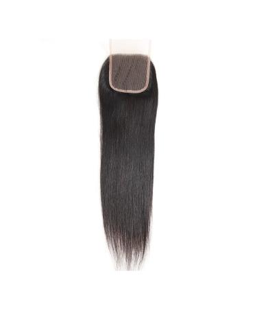 Buy Mila Real Hair Lace Closure (4x4) - Free Part Glow Brazilian Virgin Remy Hair - Natural Black 16/40cm - Premium Quality Human Hair Closure - Buy Online on GoSupps.com