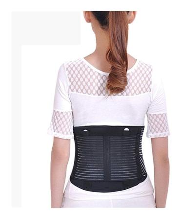 Men/women lumbar support belts-waist trainer for office workers waist pain relief adjustable support for gym posture lifting work (size: X-Large) (s)