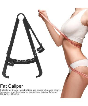 Precision Body Fat Measuring Slide - Unisex Skin Wrinkle & Fat Measurement Tool in Black - Ideal for Men & Women - Buy Online on GoSupps.com