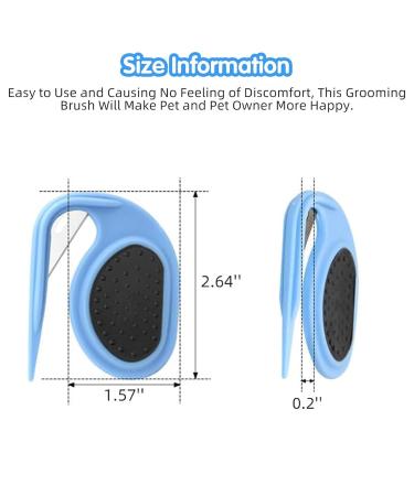 2 PCs Pet Knotting Comb Set - Effective Hair Removal for Cats & Dogs | Blue & Green Knitting Comb for Matted Fur - Buy Online on GoSupps.com