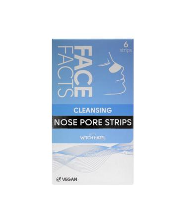 Face Facts Cleansing Nose Pore Strips | Witch Hazel | Draws out impurities & oils | 6 Strips