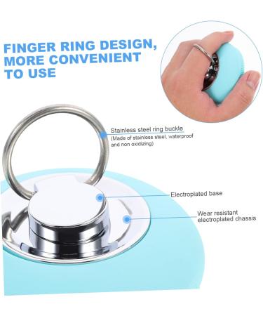 POPETPOP Pore cleanser Face Scrubber Facial Exfoliating Brush Charge Ring Buckle Silica Gel - Buy Online on GoSupps.com