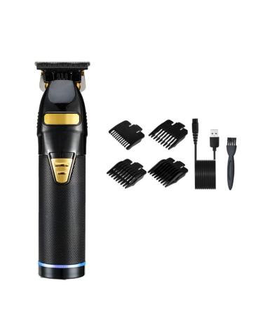 Hair Clippers for Men Hair Clippers with Guide Combs Men Cordless Hair Cutting Trimmer Kit Electric Haircut Kit Beard Trimmer Barber Hair Styling Tool (Color : Black)